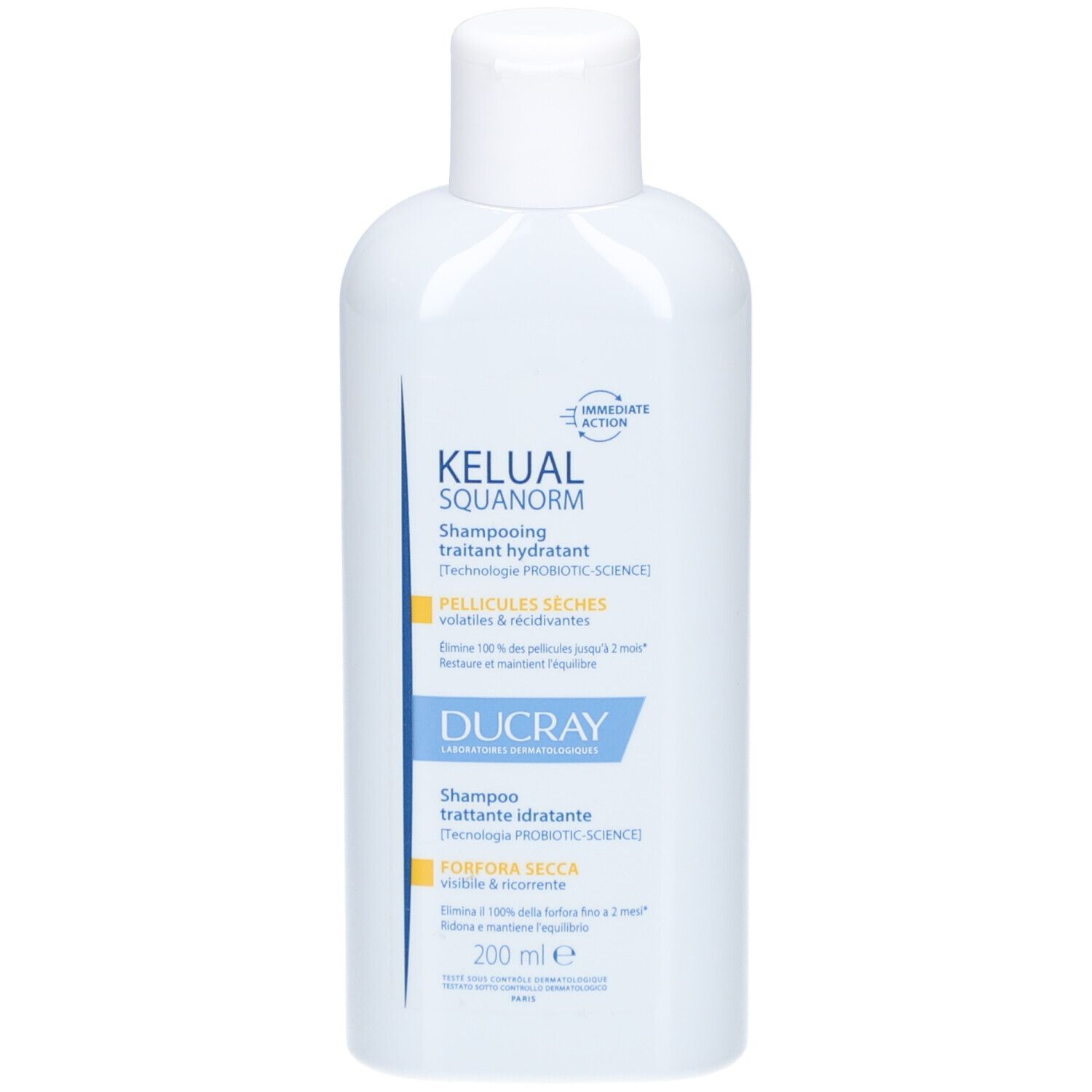 Ducray Shampoo Trattante Seboregolatore Per Forfora Secca Squanorm Kelual, 200 Ml, - Immagine 16