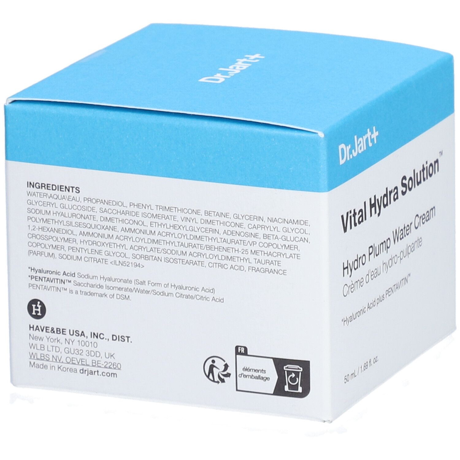 Dr.Jart+ VITAL HYDRO SOLUTION™ Hydro Plump Water Cream + Hyaluronic Acid