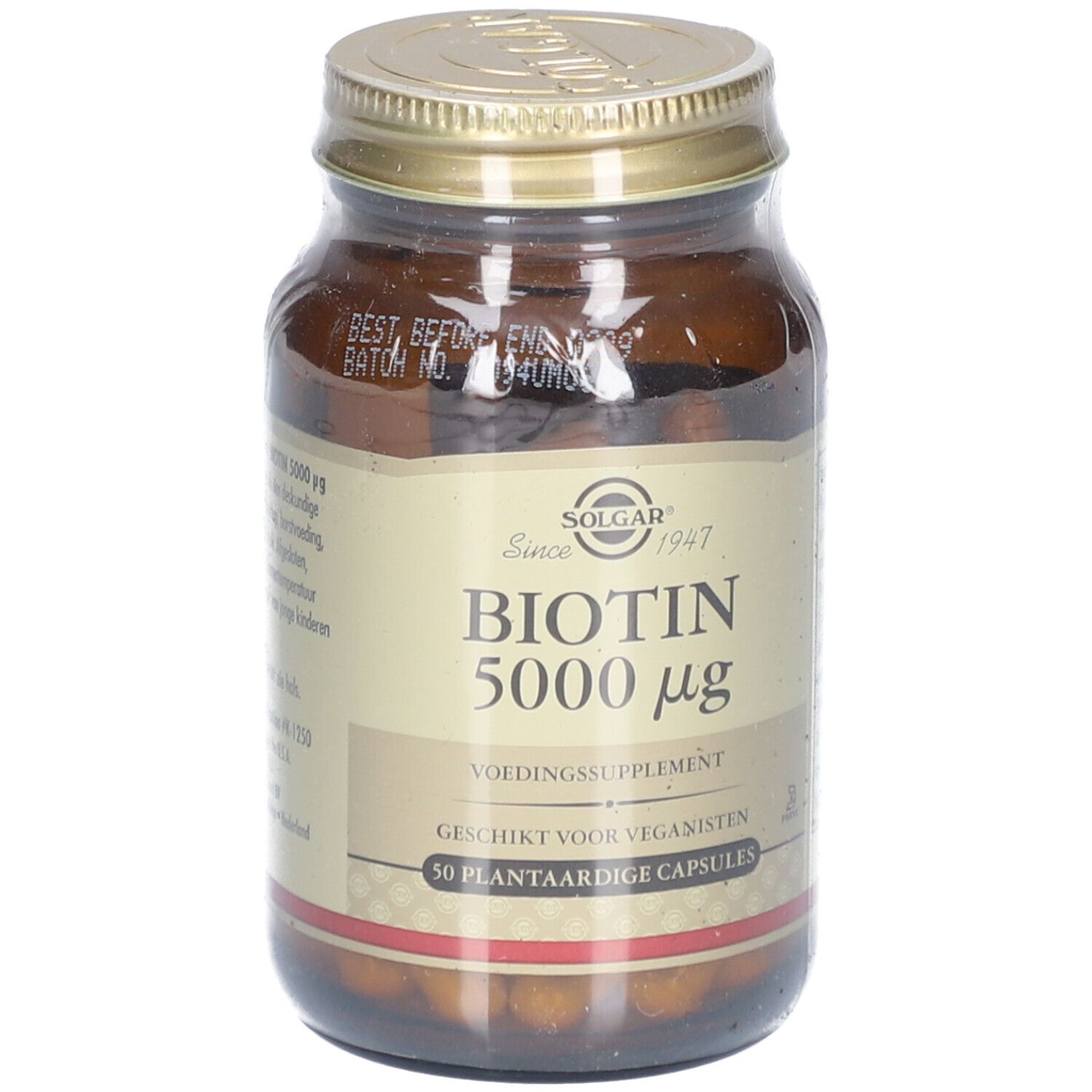 Solgar Biotine 5000 mcg 50 Harde capsules