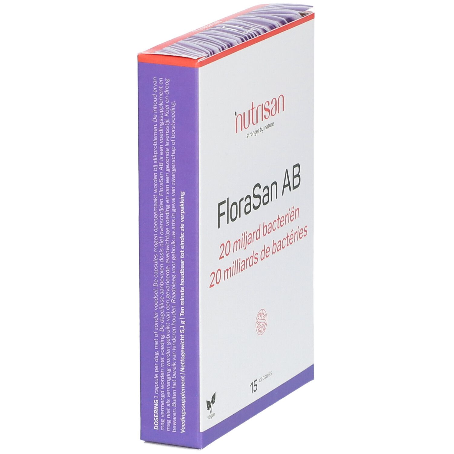 Nutrisan FloraSan AB 15 St Maagsapresistente zachte capsules view 2