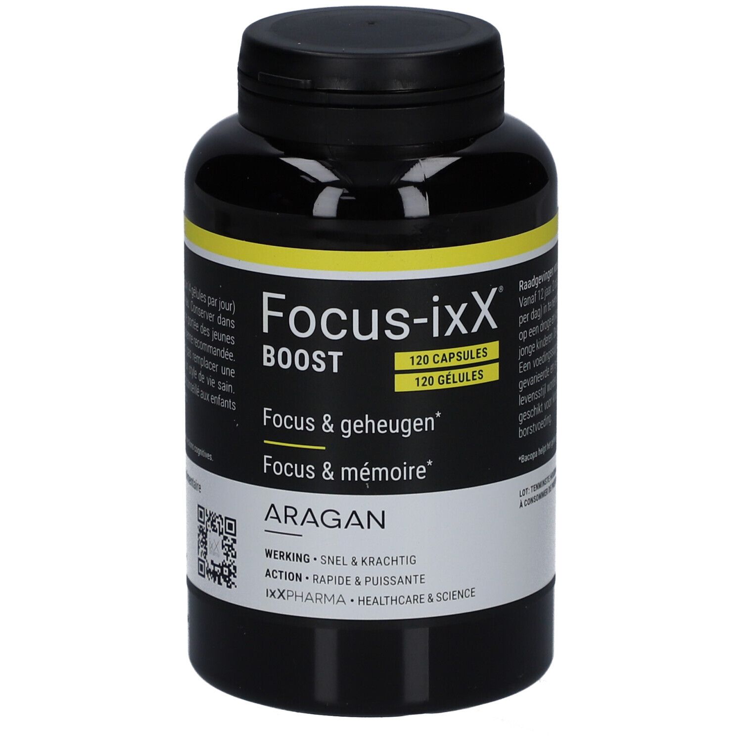 ixX Pharma Focus-ixX BOOST | Concentratie, geheugen & mentale energie 120 Capsules
