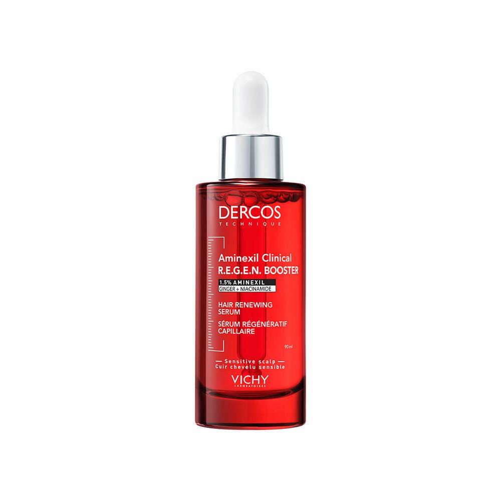Vichy Dercos Aminexil Clinical R.E.G.E.N. Booster Sérum Régénératif Capillaire | Avec Aminexil, Gingembre et Niacinamide