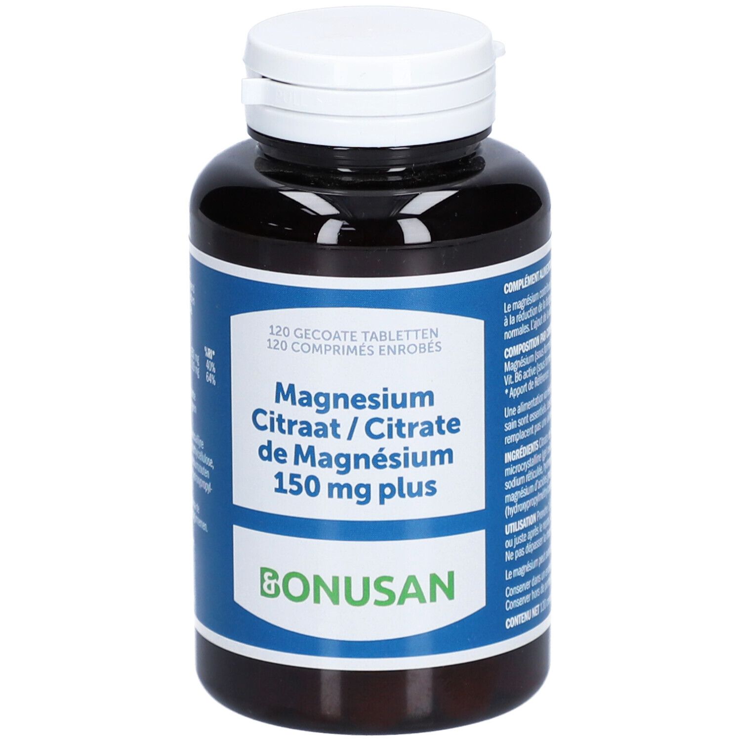 BONUSAN Magnesium Citraat 150 mg plus 120 Gecomprimeerde tabletten