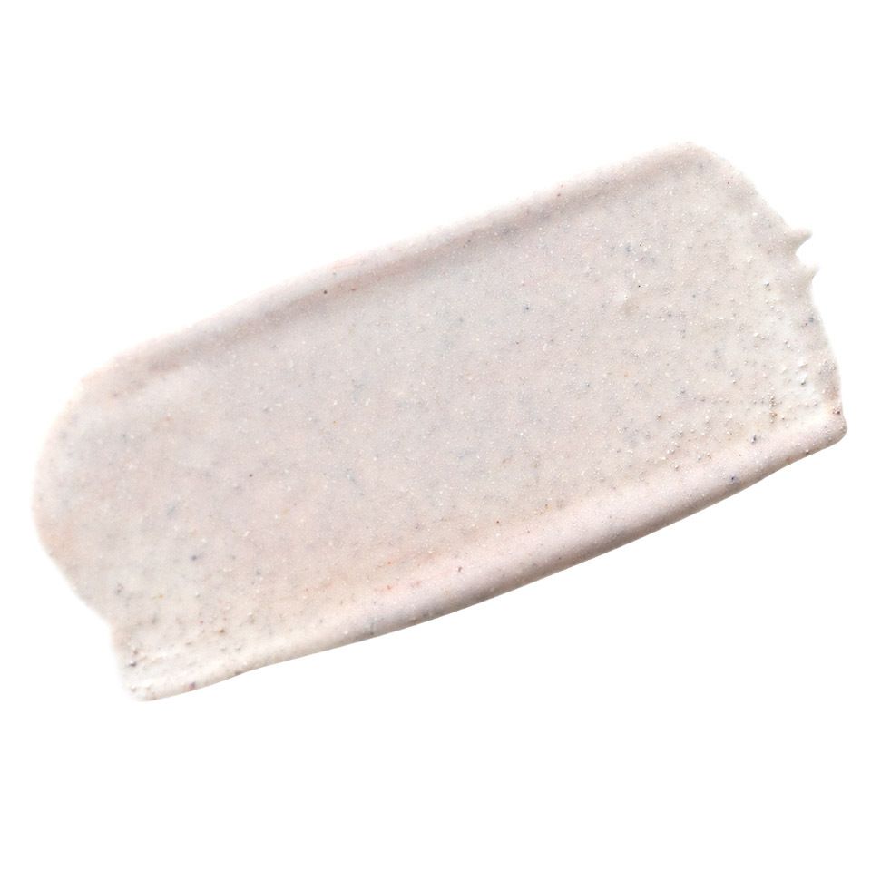 Veeg van crème. Roze en wit.