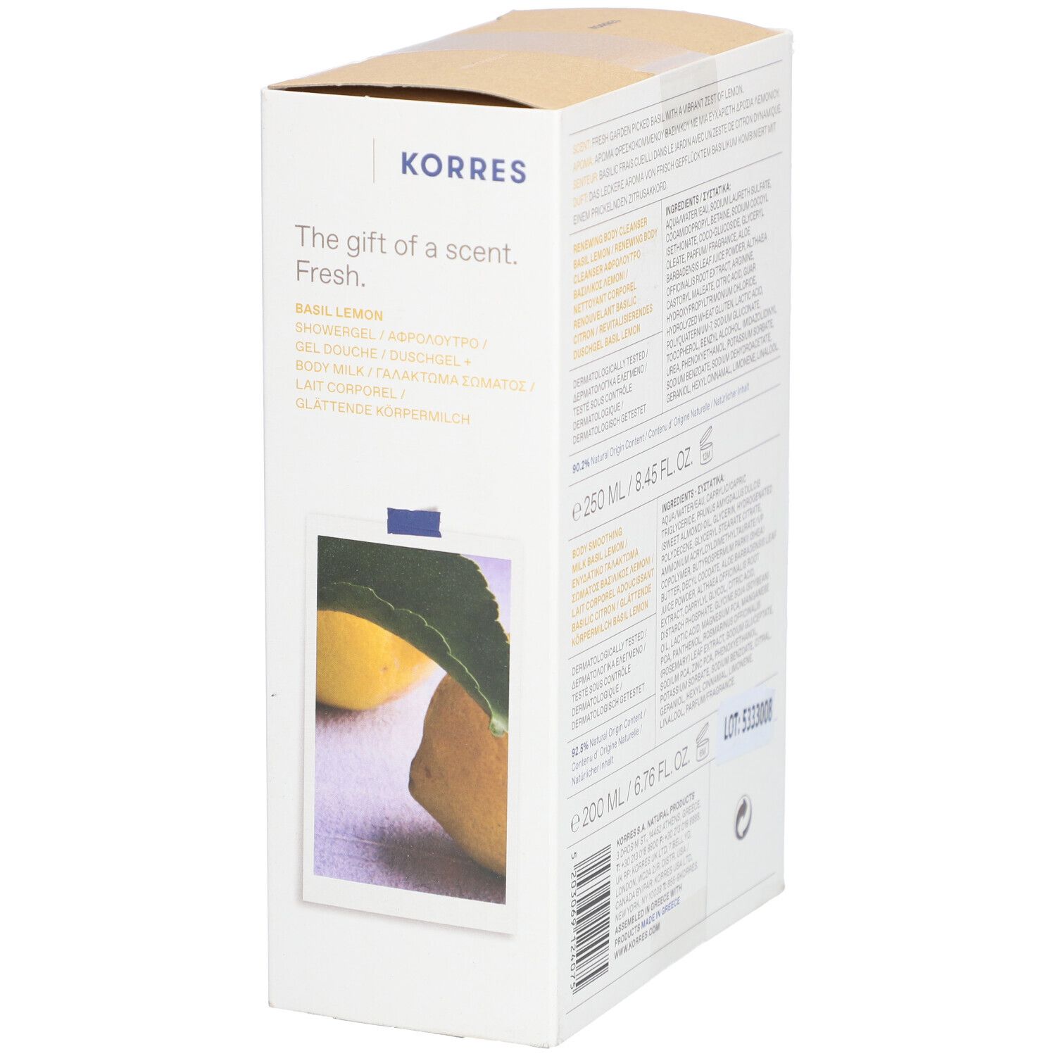 KORRES Basil Lemon Körperpflege-Set