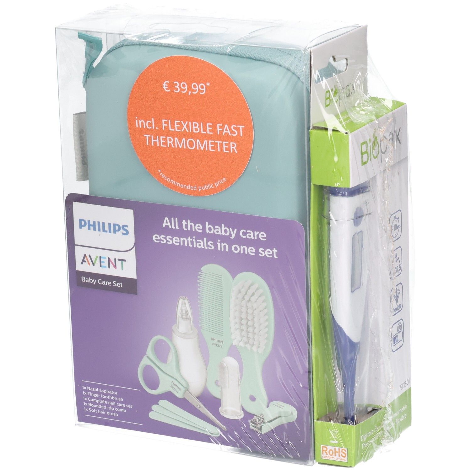 Philips Avent Baby Care Set mit Digitalthermometer