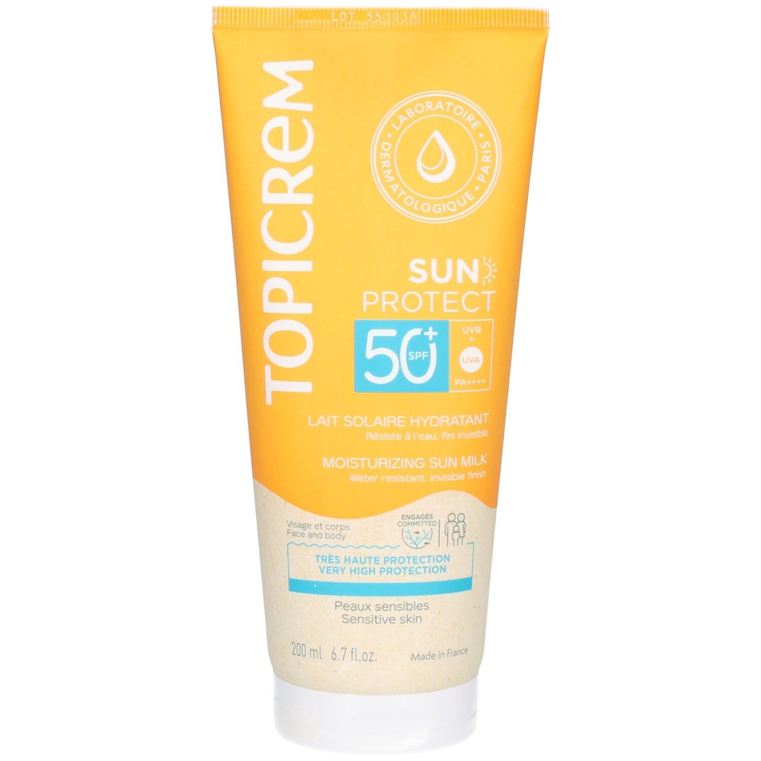SUN Protect Lait solaire hydratant Spf50+ 200ml 200 ml Sonnenschutzcreme