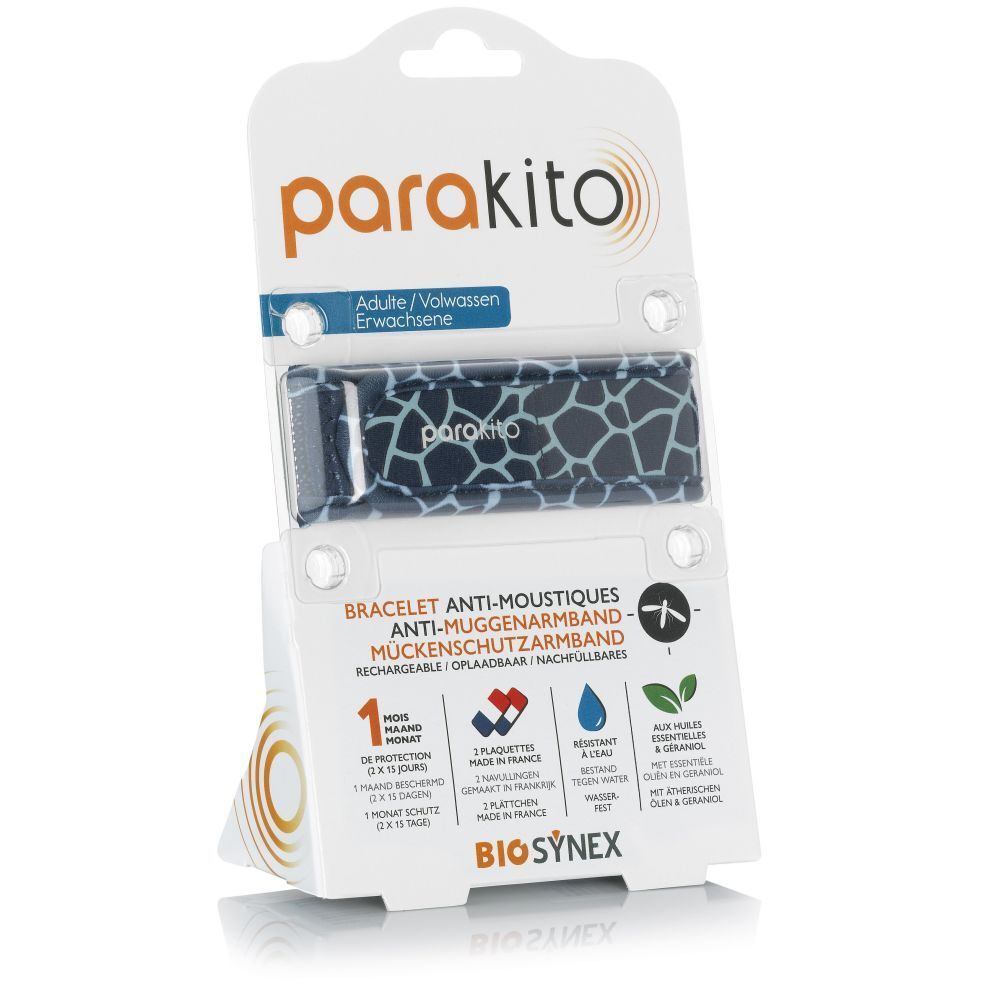 Parakito Anti-Muggenarmband Oplaadbaar Volwassenen Graphic Giraffe 1 Armband