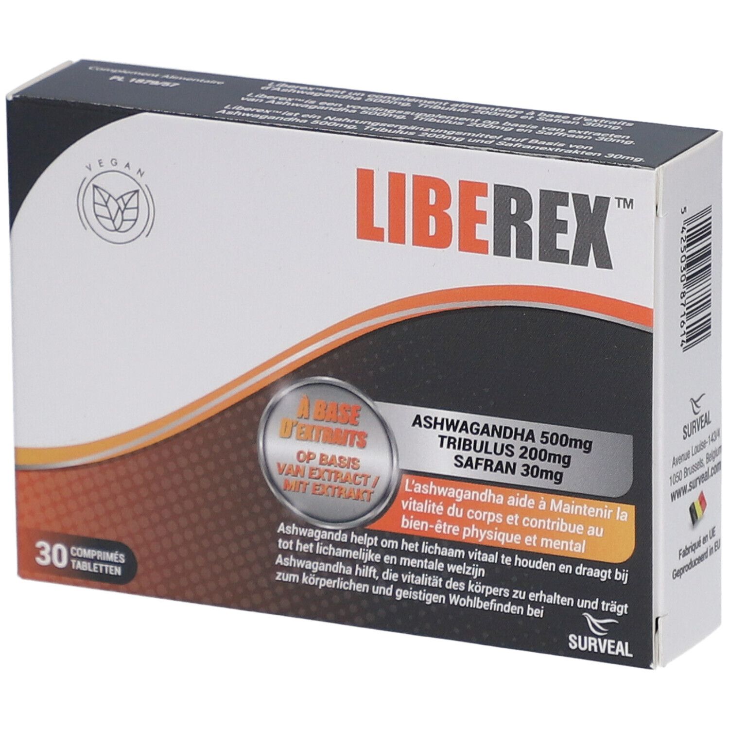 Surveal Liberex™ 30 Gecomprimeerde tabletten