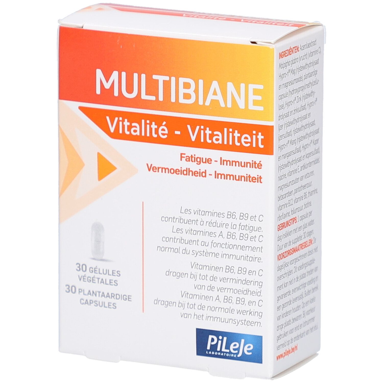 PiLeJe Multibiane Vitaliteit 30 Capsules
