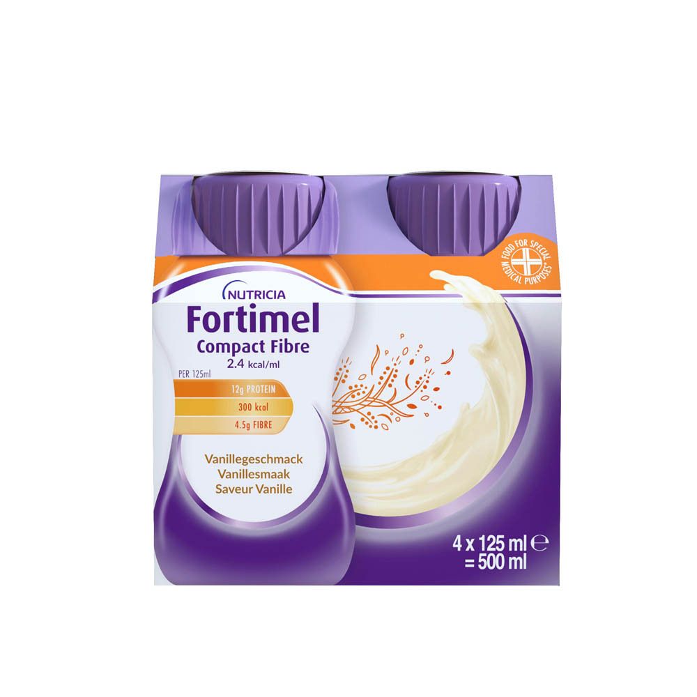 Fortimel Compact Fiber 2.4kcal | Vanillesmaak | Voedingssupplement Ondervoeding