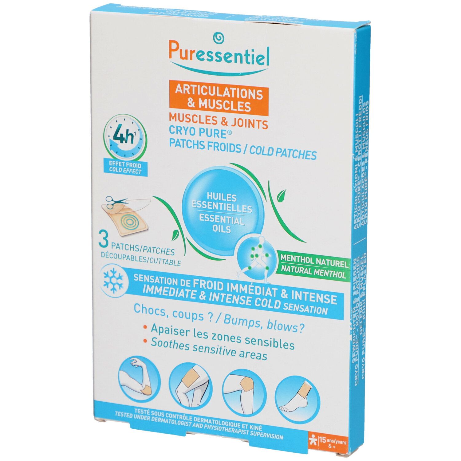 Puressentiel Spieren & Gewrichten Cryo Pure® Koude Patches 3 Pleister