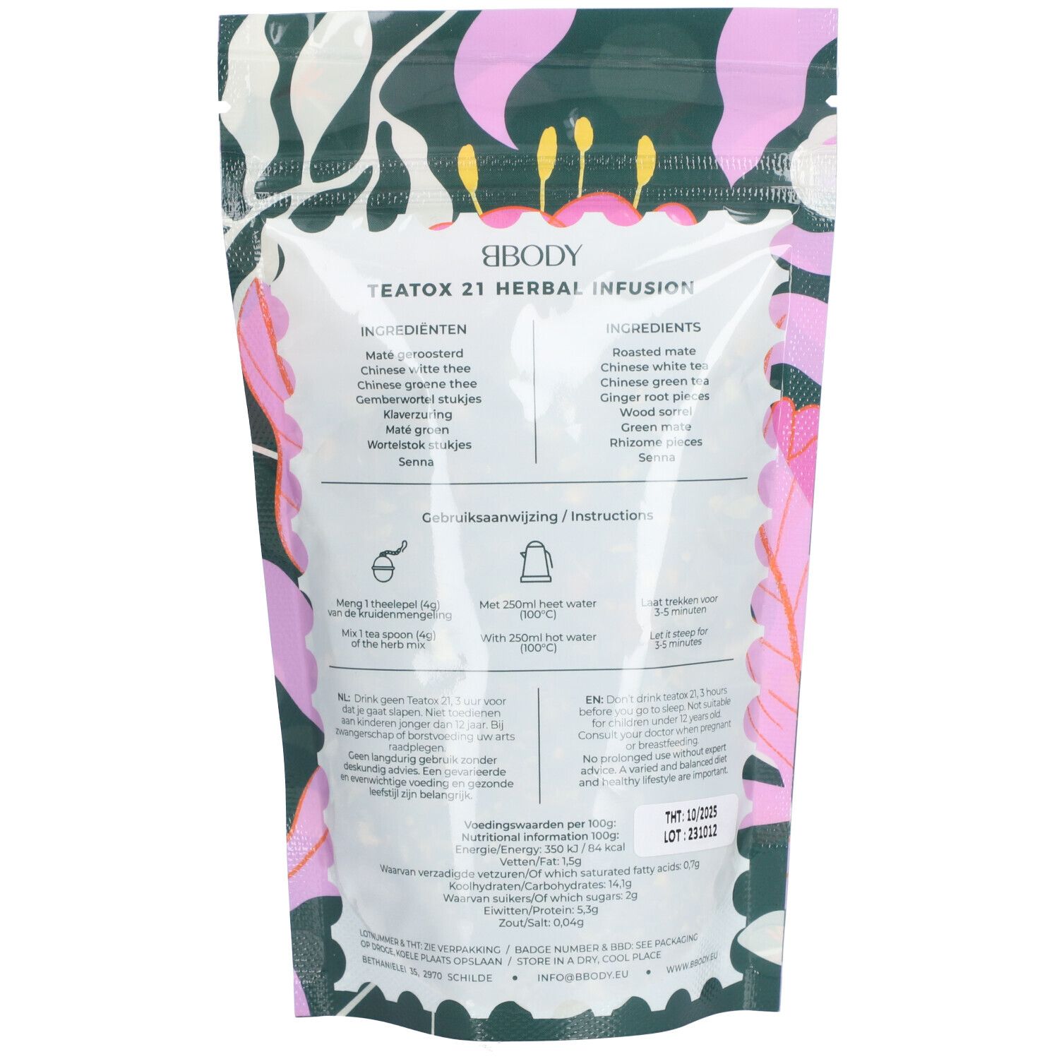 BBODY TeaTox 21 Herbal Infusion