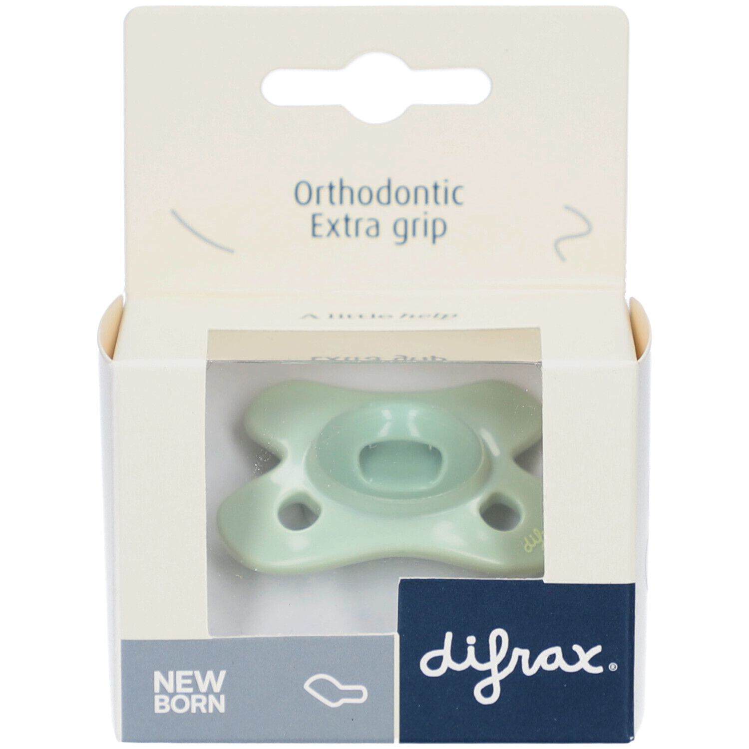 Difrax Fopspeen Dental Newborn Green Jade 1 St Schnuller