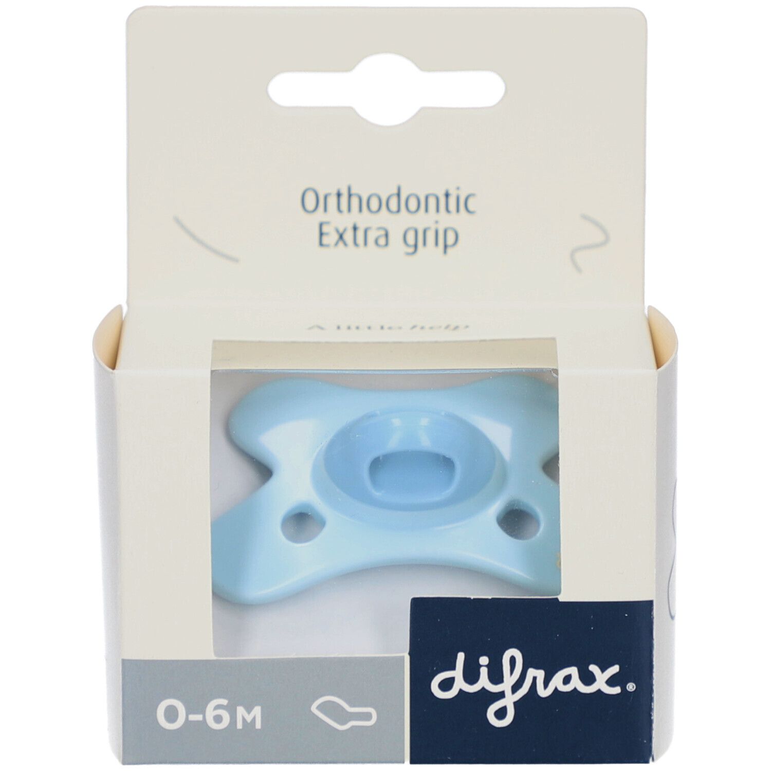 Difrax Fopspeen Dental 0-6M Blue Topaz 1 St Sauger