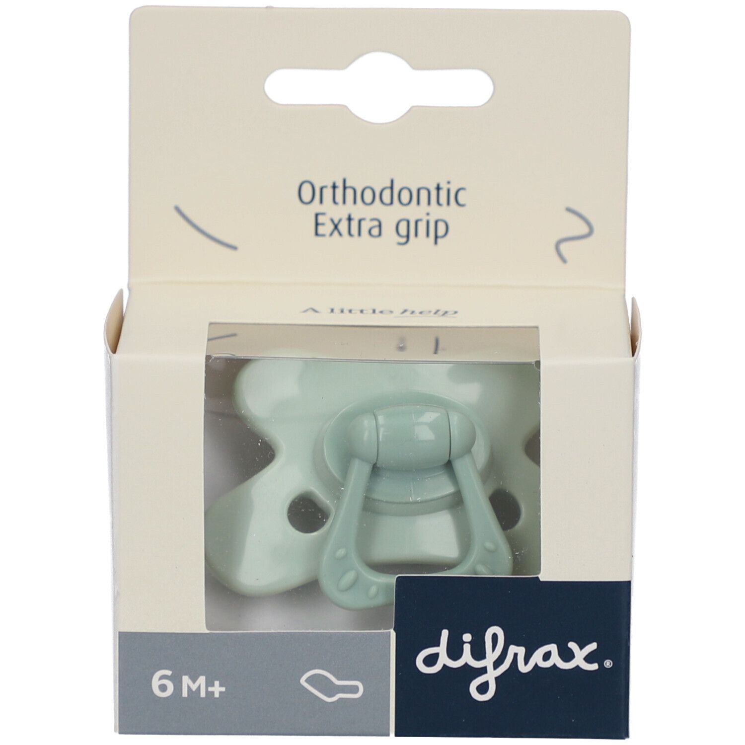 Difrax Fopspeen Dental 6+M Green Jade 1 St Sauger