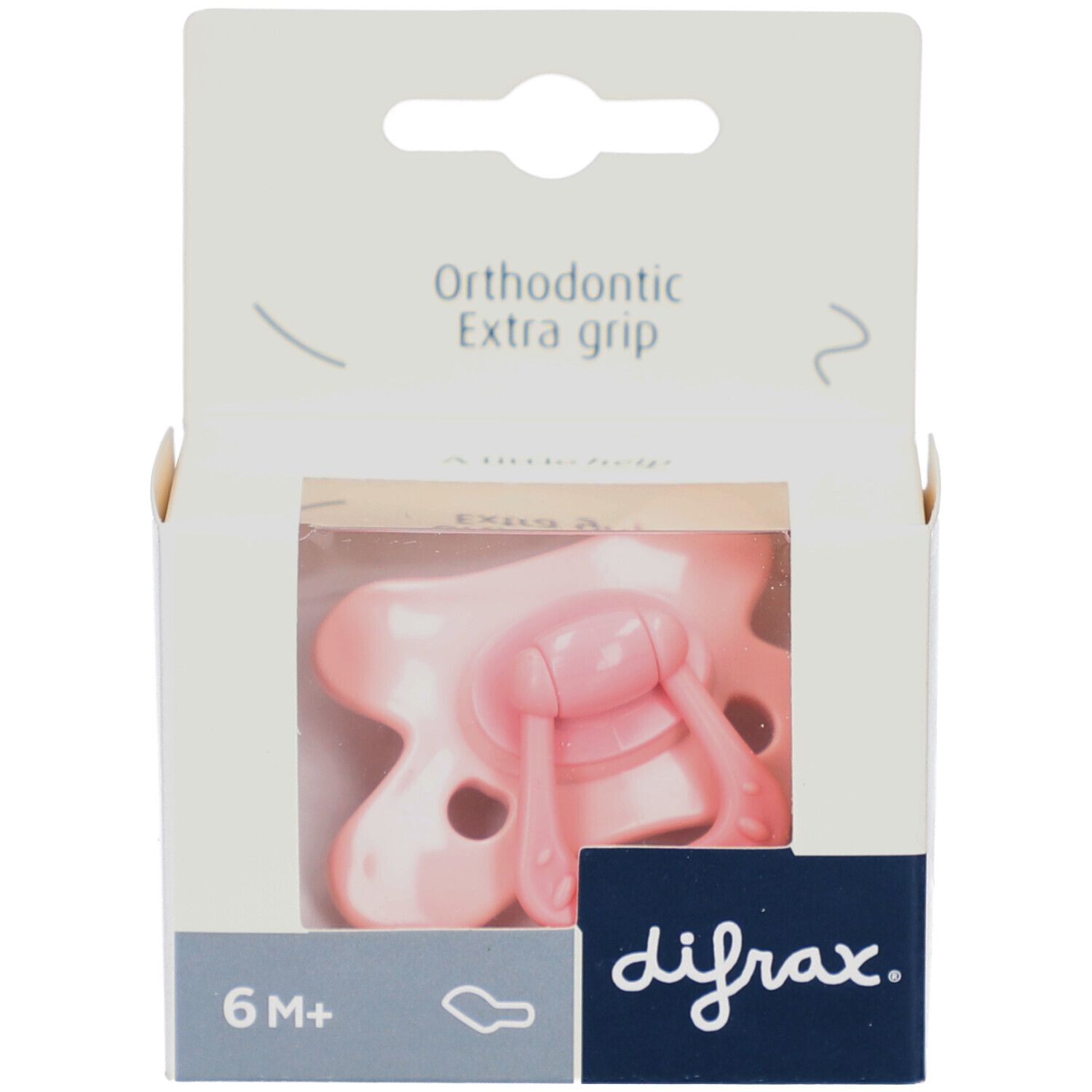 Difrax Fopspeen Dental 6+M Pink Opal 1 St Sauger