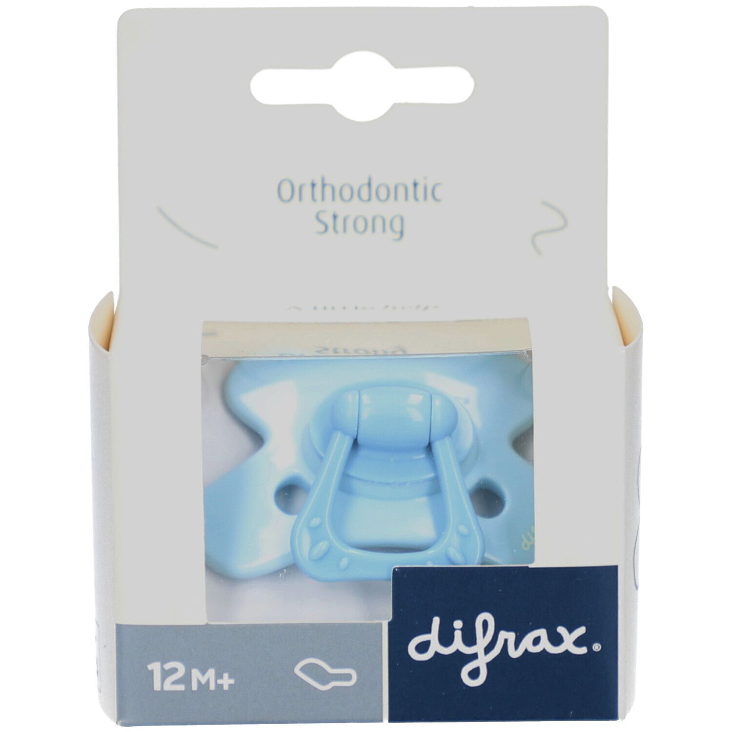 Difrax Fopspeen Dental 12+M Blue Topaz 1 St Sauger
