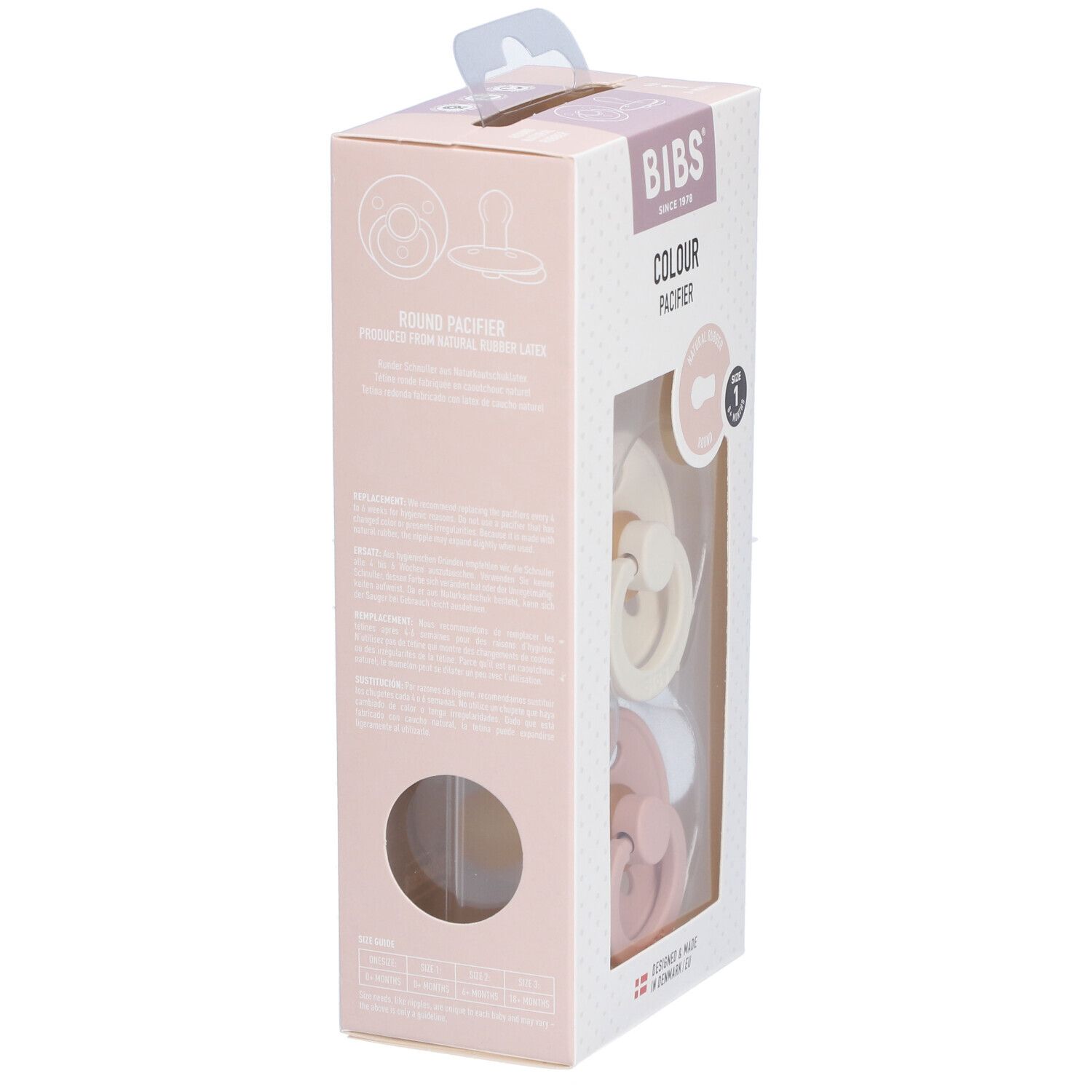 BIBS Schnuller Elfenbein/Blush Duo 0-6