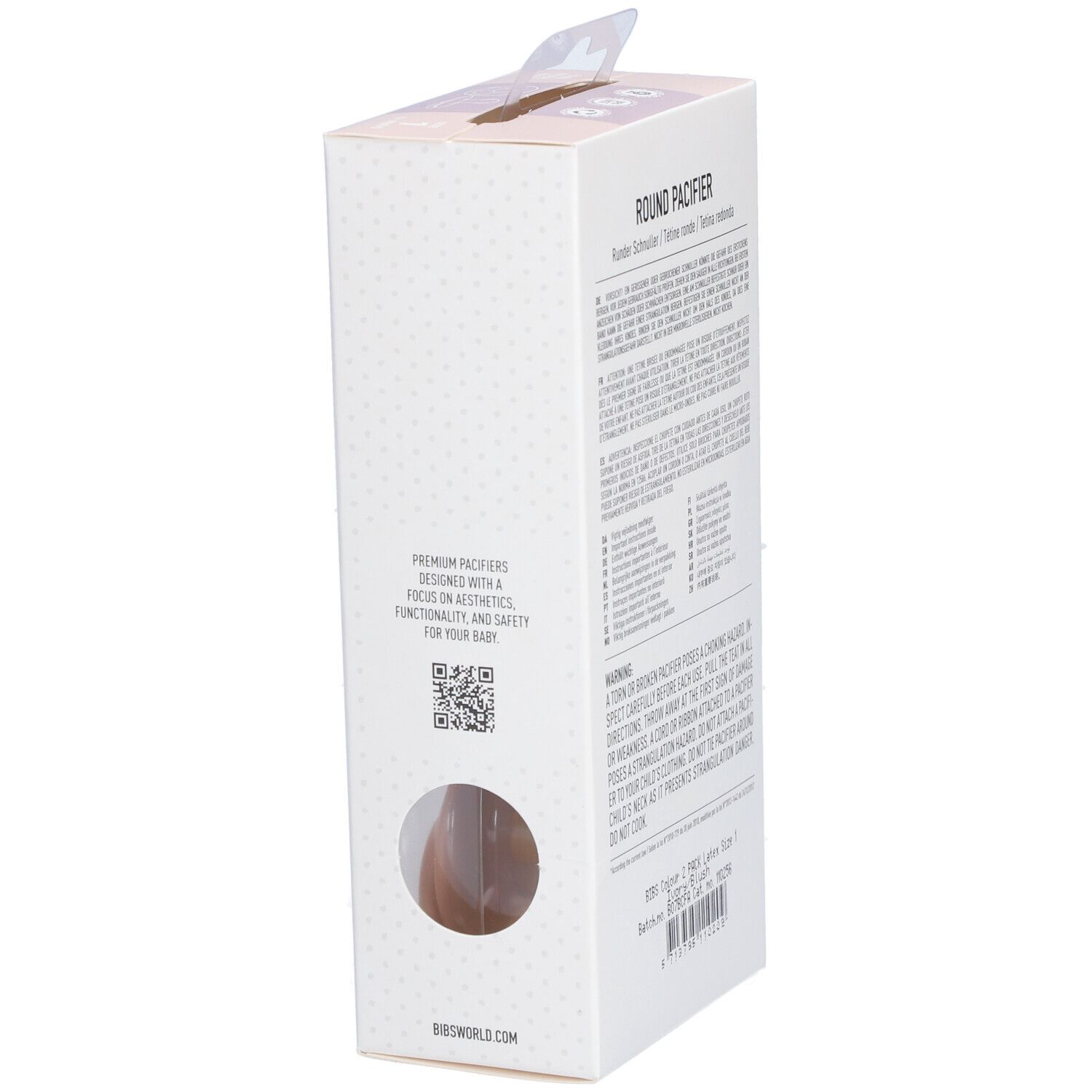 BIBS Schnuller Elfenbein/Blush Duo 0-6