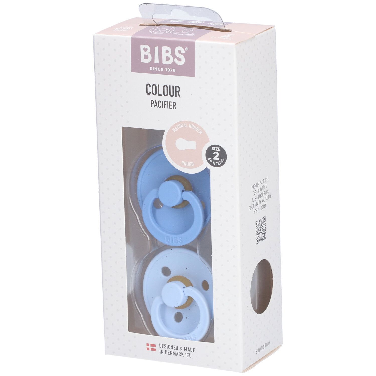 Bibs Fopspeen Sky Blue/Baby Blue Duo 6-18 2 St Schnuller