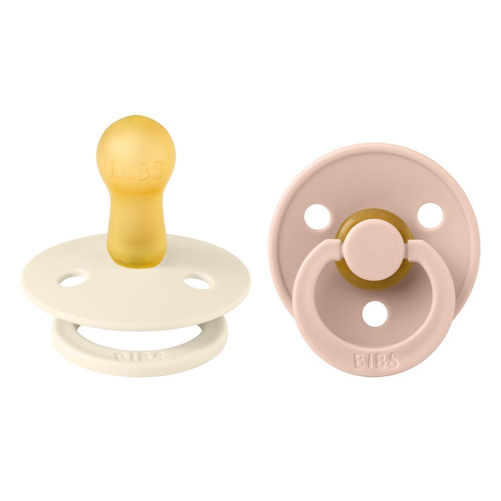 Bibs Duo de Sucettes Ivory/Blush 6-18 mois
