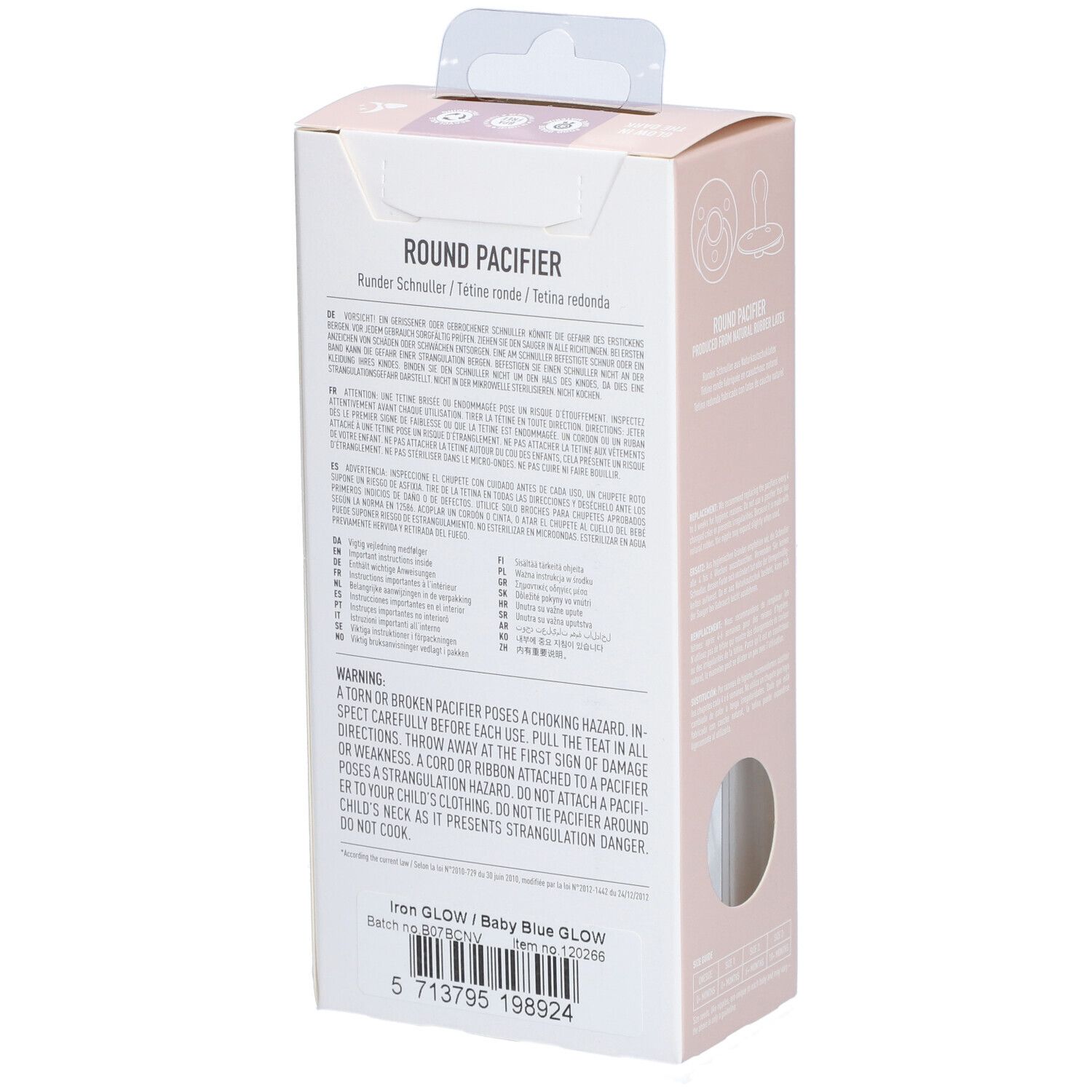 BIBS Glow in the Dark Colour Schnuller,