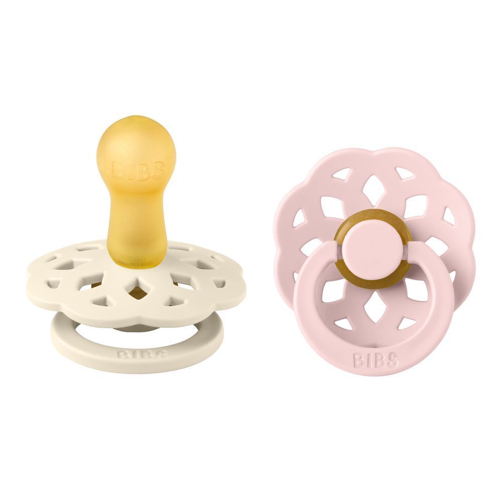 Bibs Sucette Boheme Ivory/Blossom Duo 6-18 mois