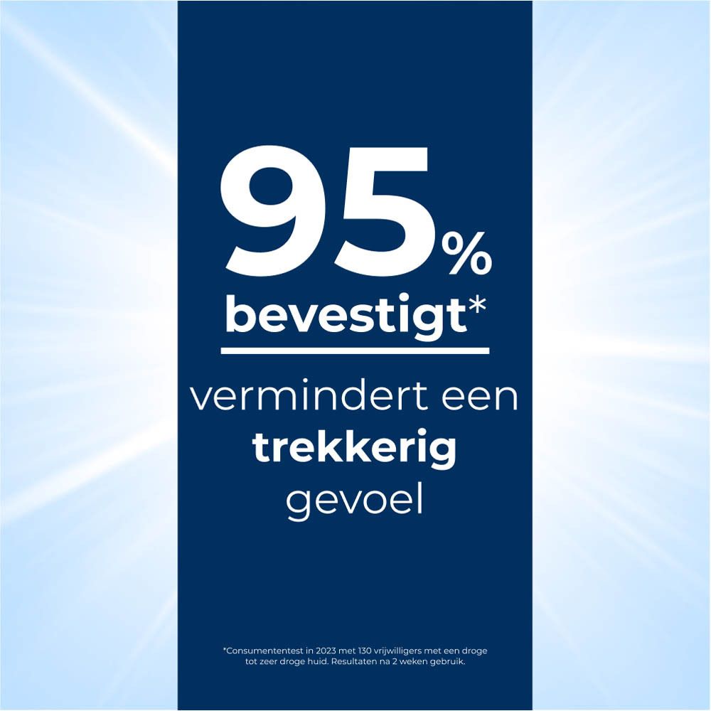 Tekst: 95% bevestigen, vermindert een trekkerig gevoel.