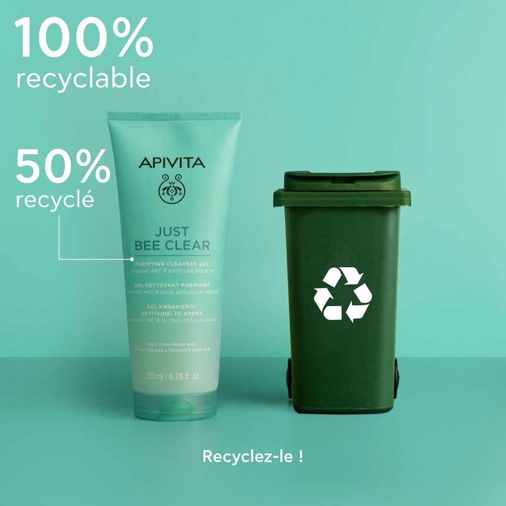 Apivita Just Bee Clear Gel Nettoyant Purifiant