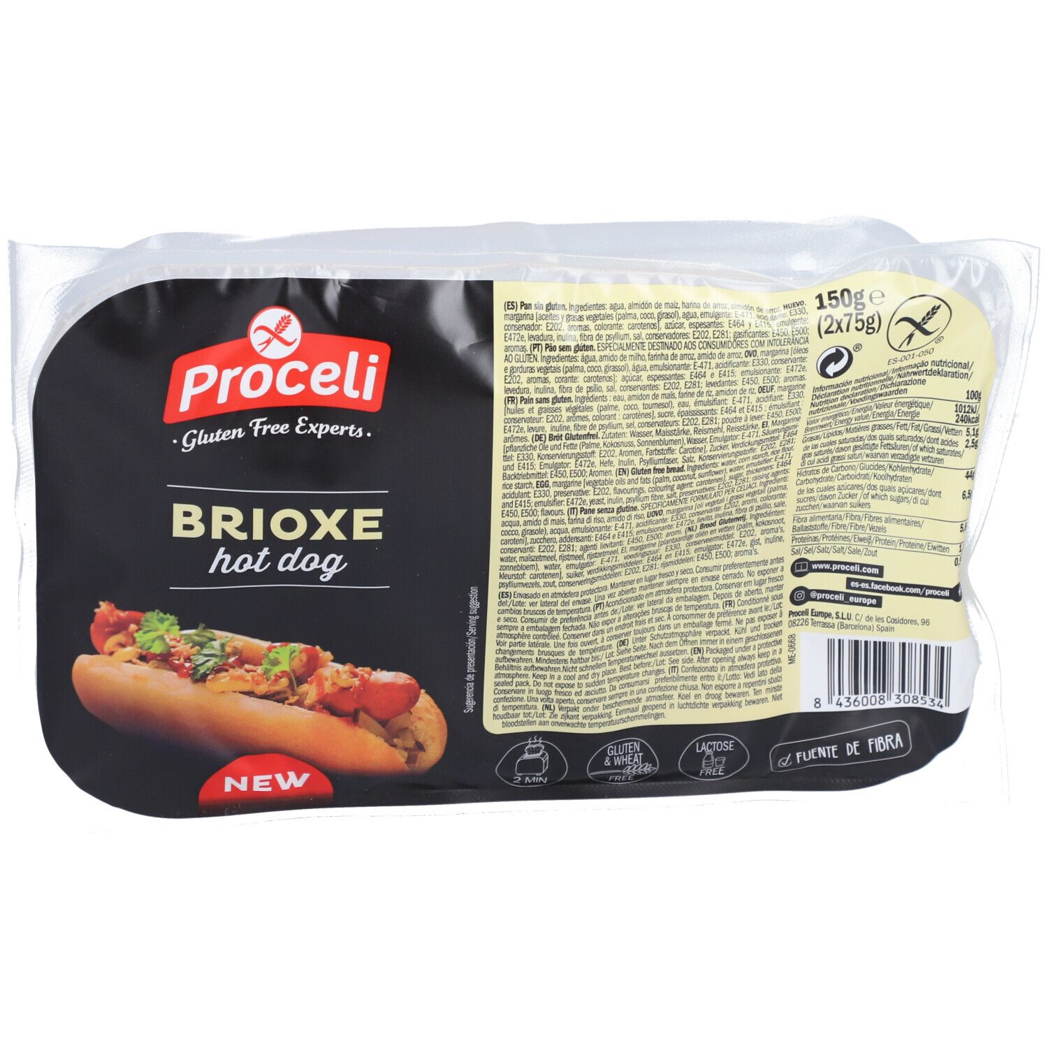 Proceli Brioxe Hot Dog 2x75 g Futter