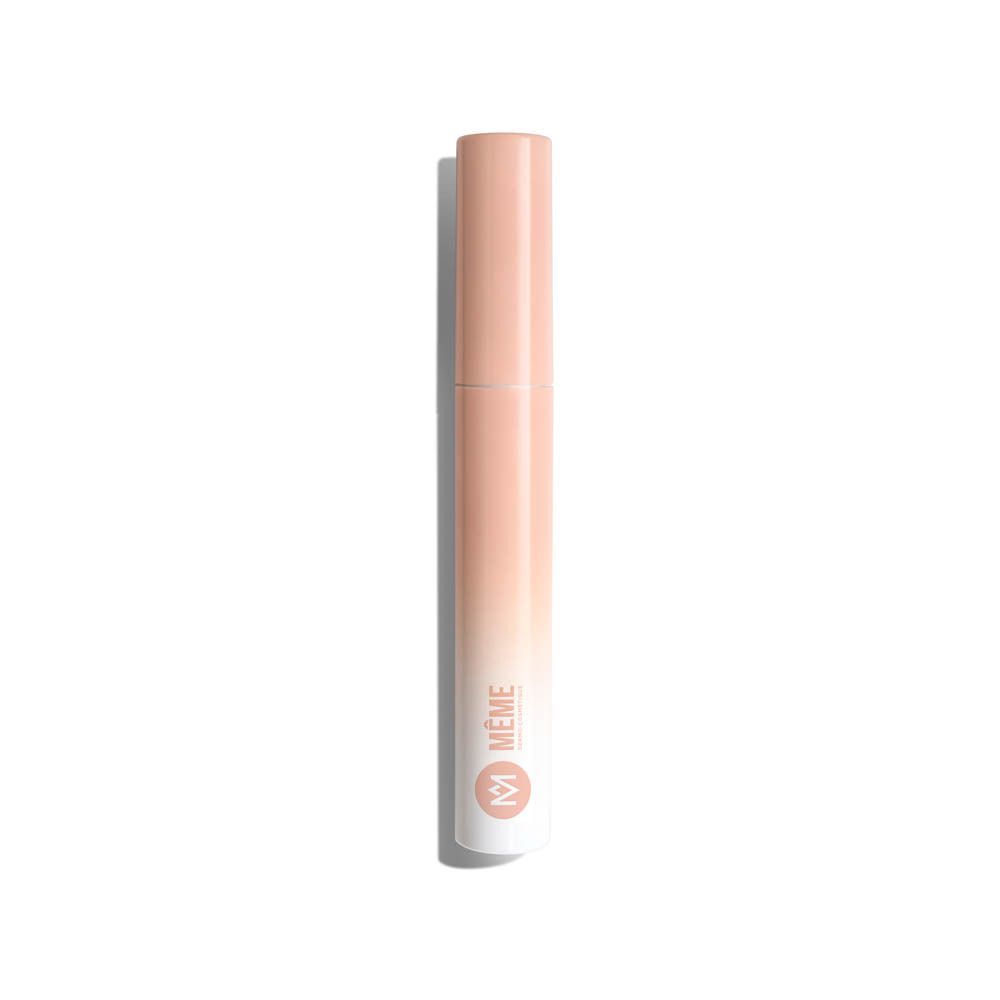 Tube de mascara. Dégradé pêche et blanc. Marque : MÊME.