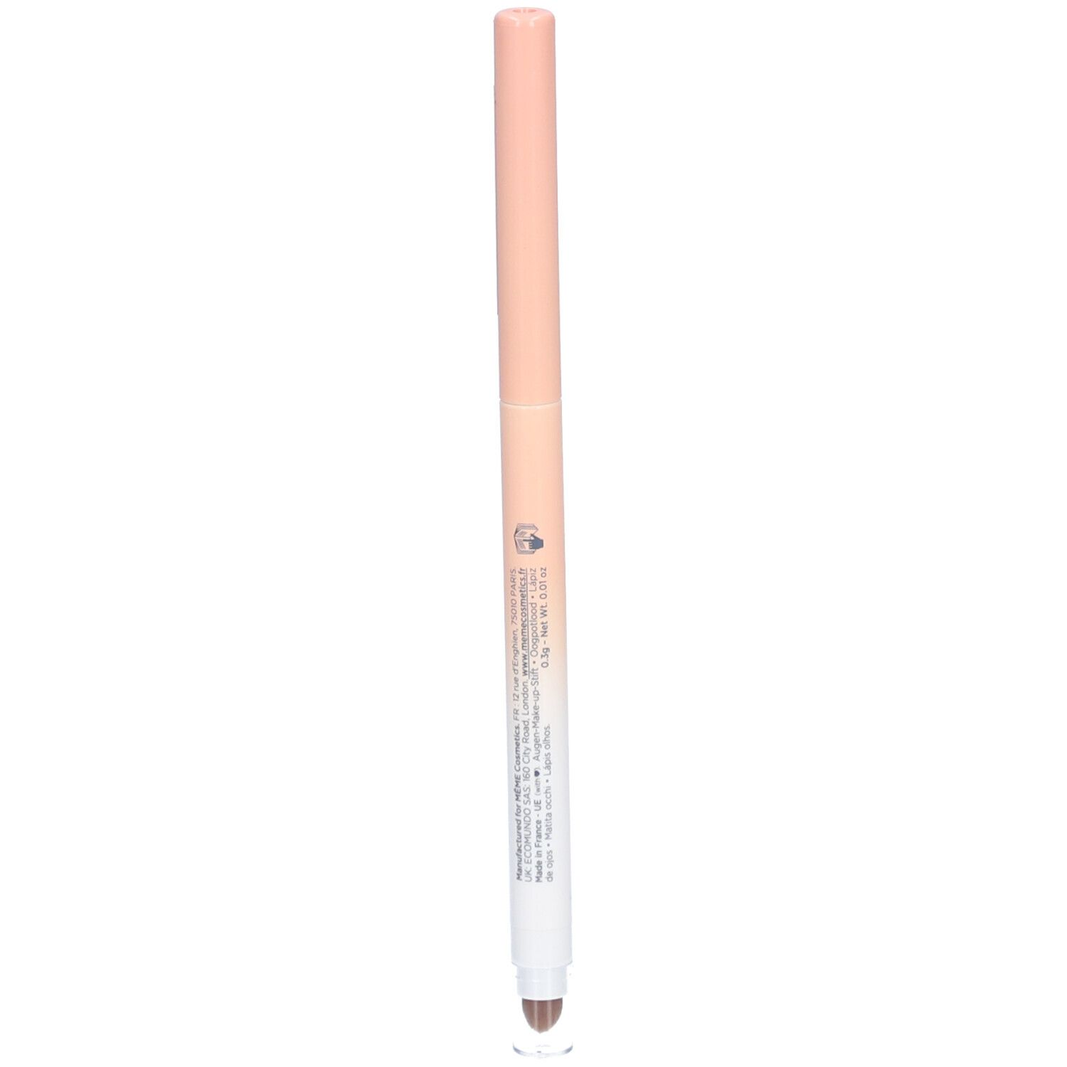 Crayon yeux brun. Inscription : Le crayon pour les yeux, Eye pencil. Marque Même.