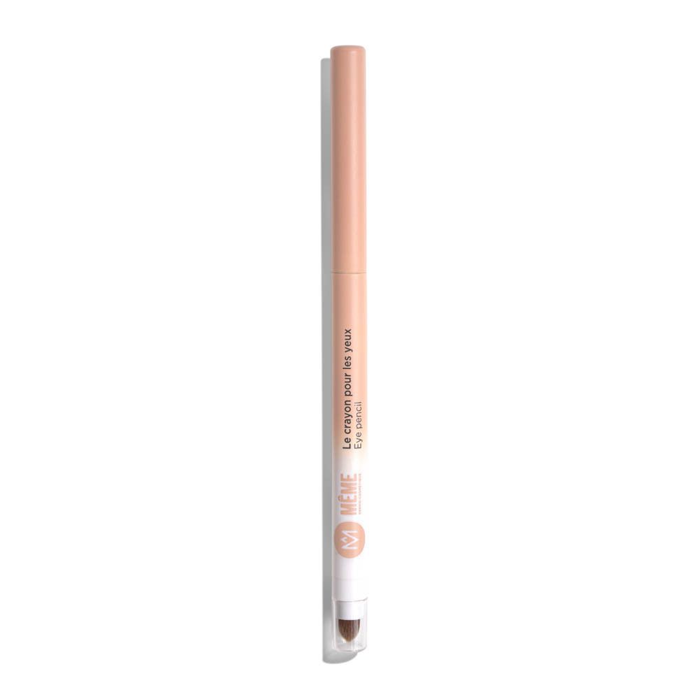 Crayon yeux brun. Marque Même. Crayon pêche et blanc.