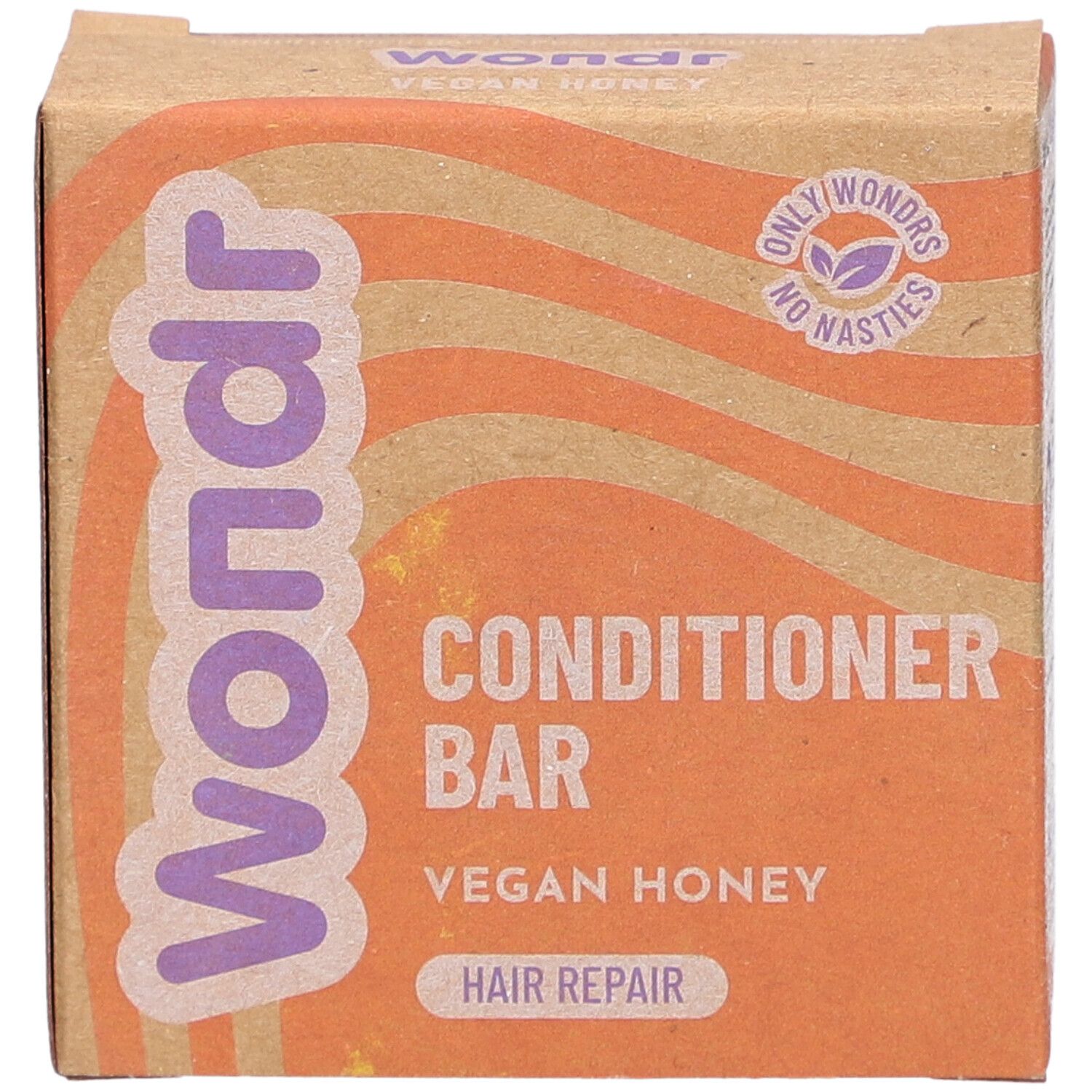 Wondr Conditioner Bar, veganer Honig, Haarreparatur.