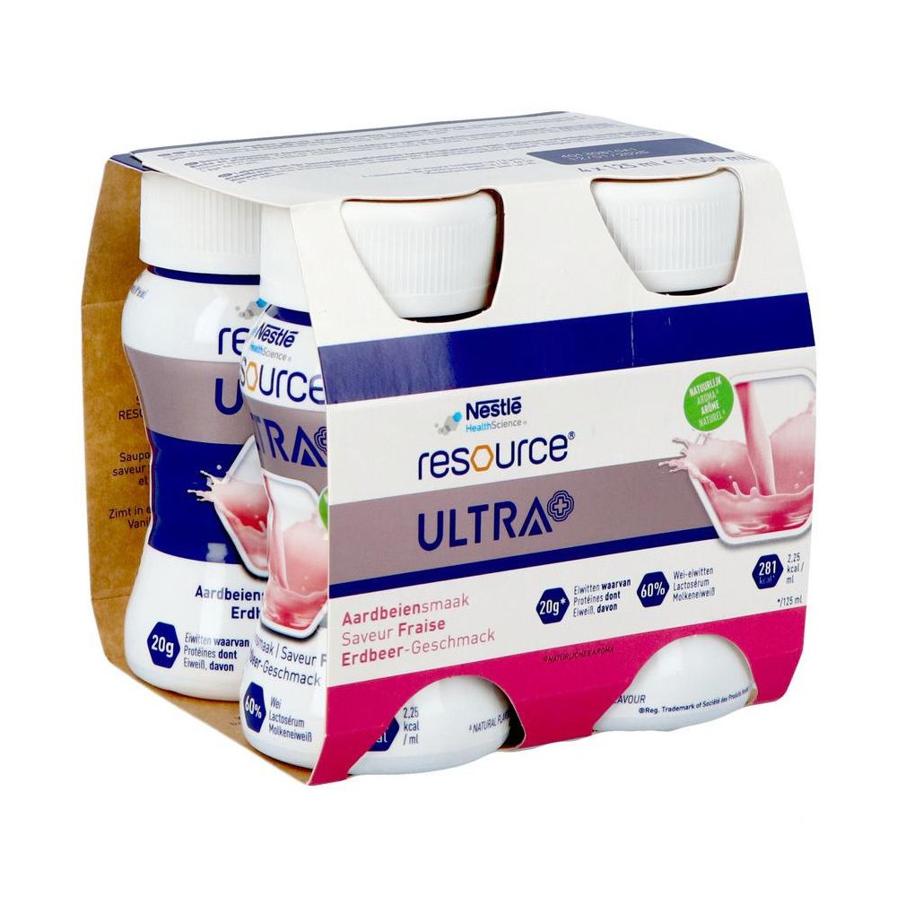 Resource+Ultra++Saveur+Fraise+4x125ml