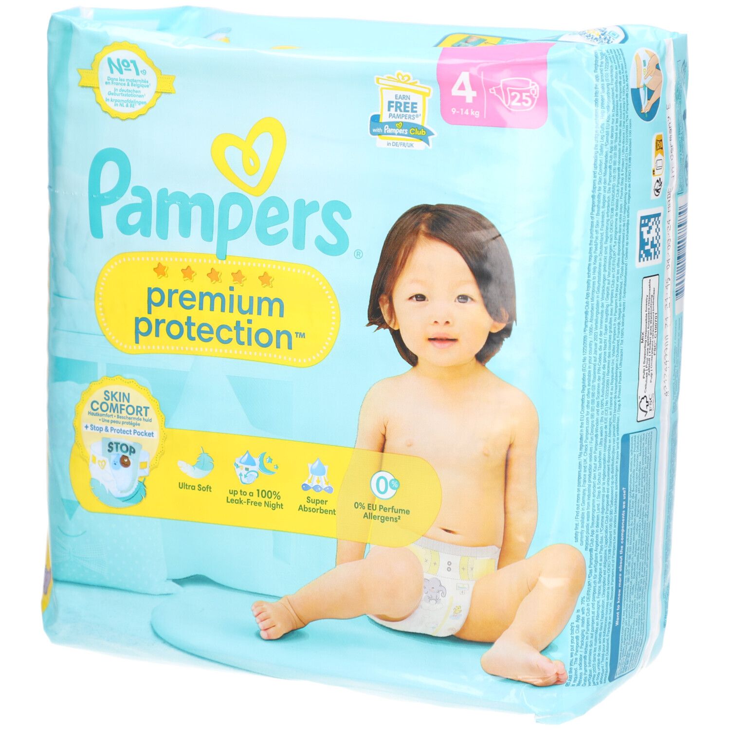 Pampers® Premium Protection™ Langes Taille 4 | 9-14 kg