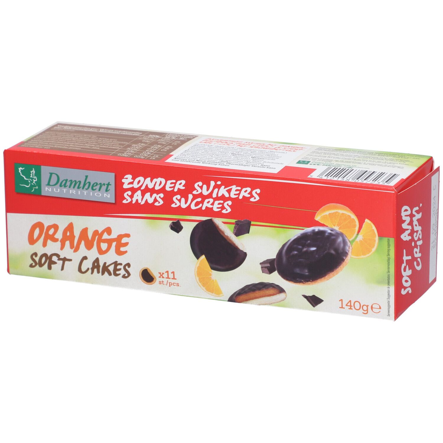 Damhert Zuckerfreie Orange Soft Cakes