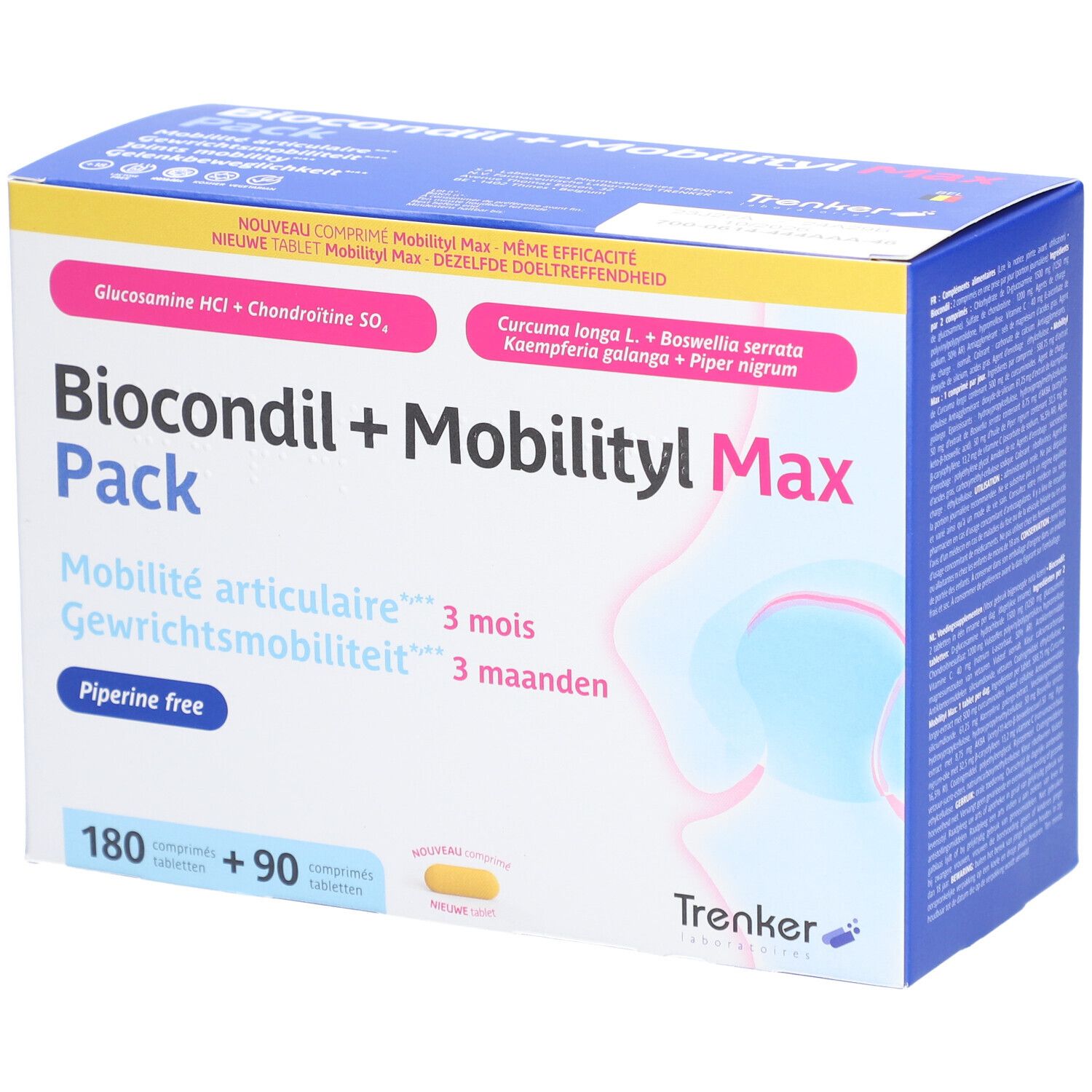 Biocondil 180 tabletten + Mobilityl MAX 90 Duopack | Kurkuma Gewrichten en pezen 180+90 Tabletten