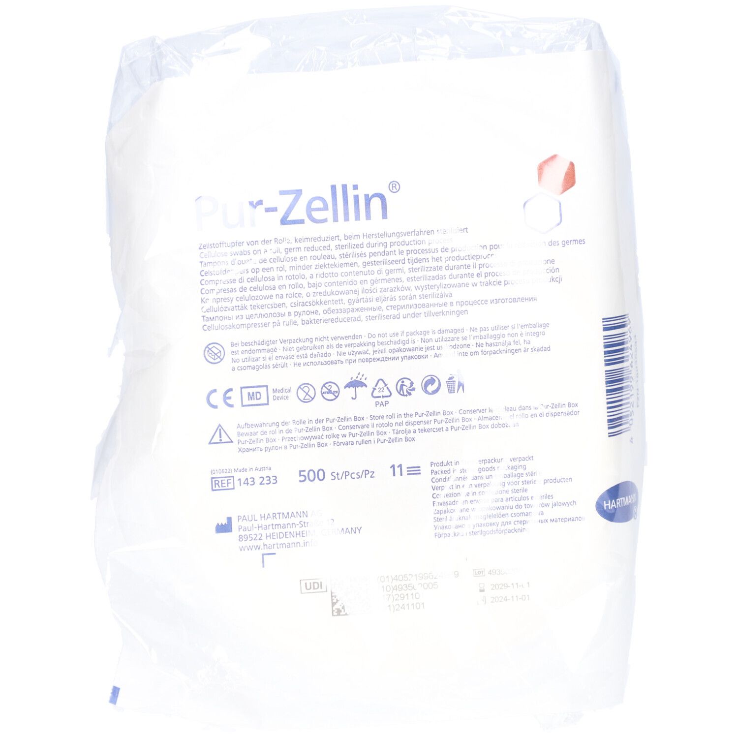 Hartmann+Pur+Zellin+Roll+Deppers+4x5cm+500+1432330