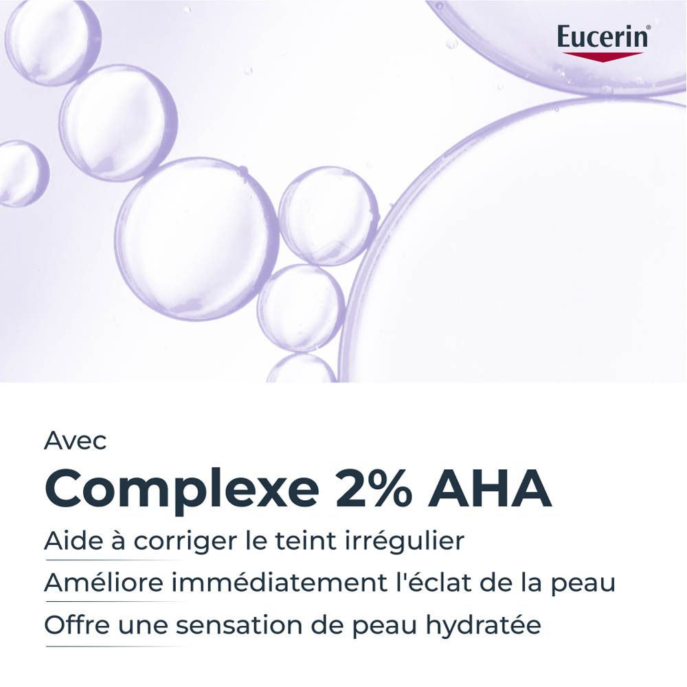 Texte: Avec Complexe 2% AHA. Aide à corriger le teint irrégulier.