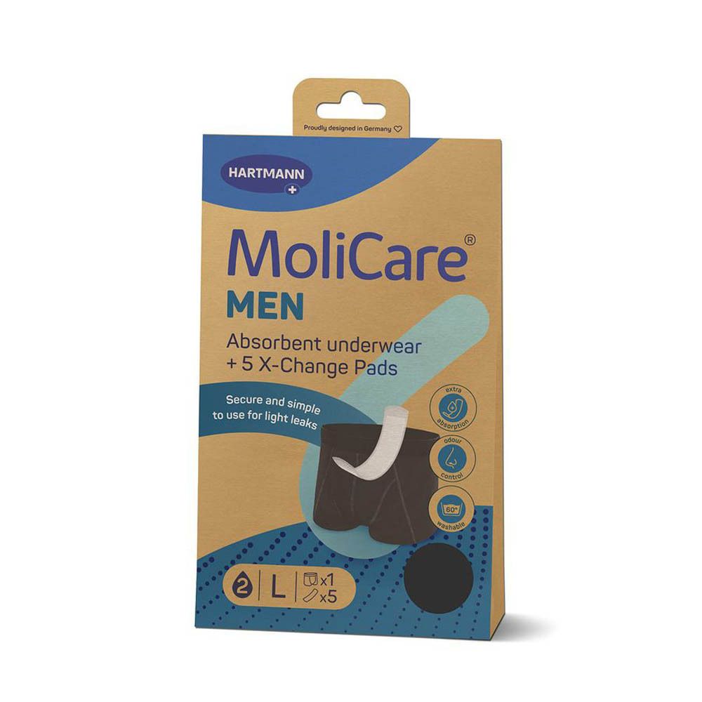 MoliCare® Sous-vêtement absorbant MEN L + 5 protections de rechange
