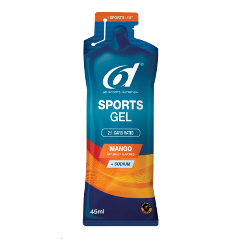 6D Sports Nutrition Sports Gel - Mango