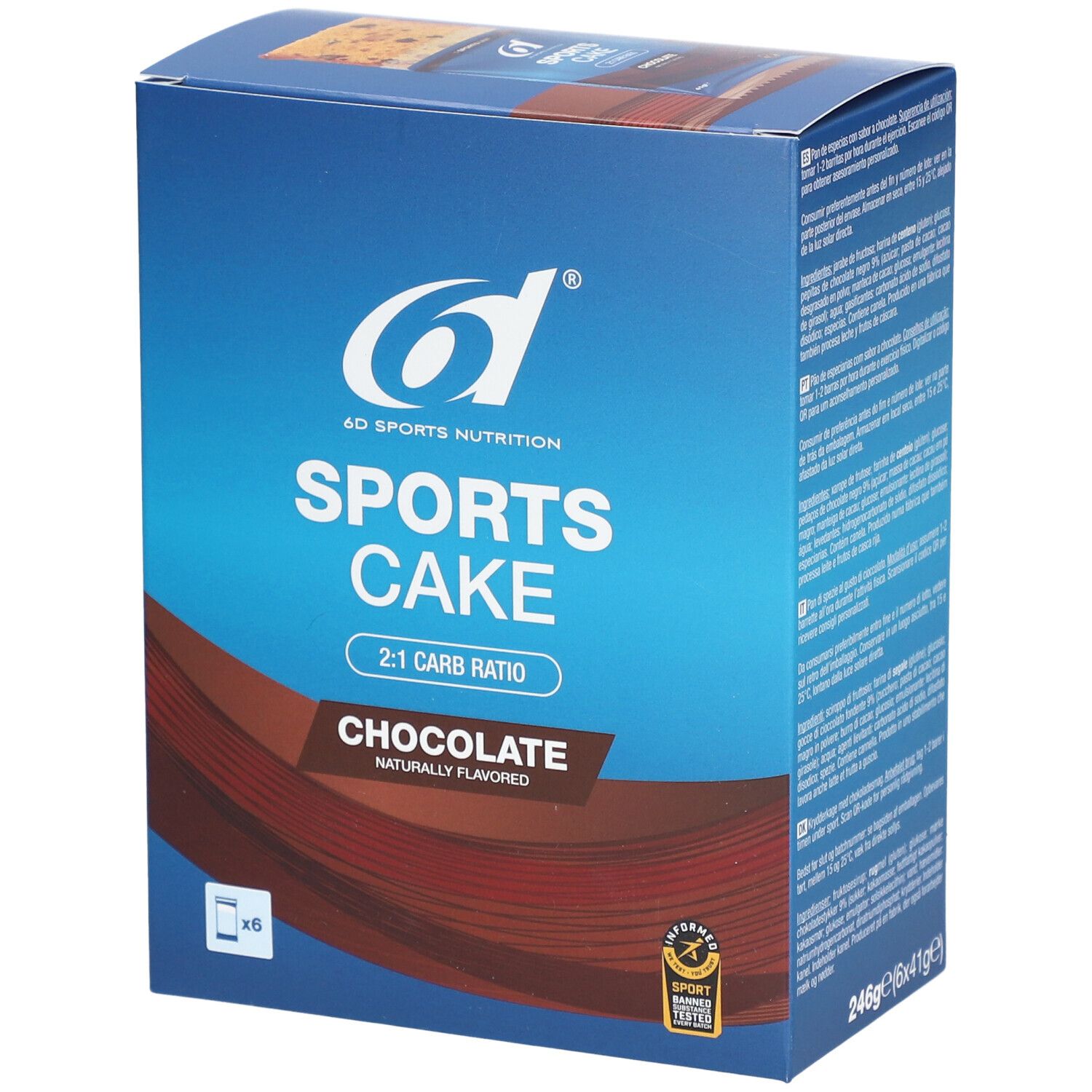 6D Nutrition Sports Cake Chocolat