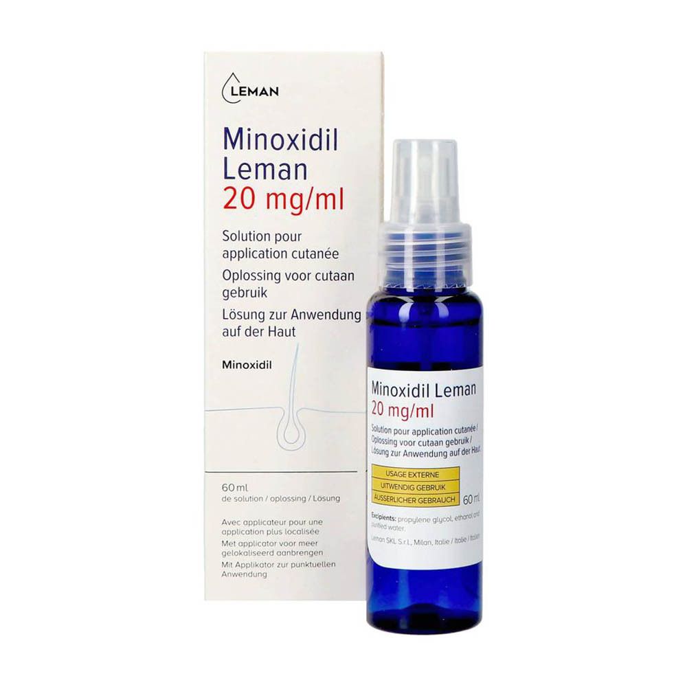 Minoxidil Leman 20mg/ml Oplossing voor Cutaan Gebruik