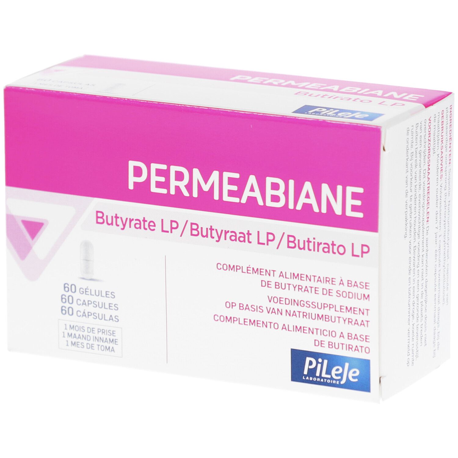 PiLeJe Permeabiane Butyraat LP 60 Capsules