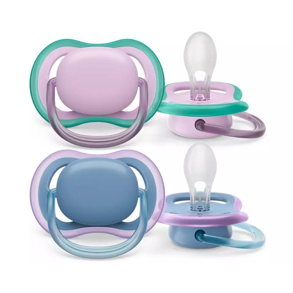 Philips Avent Tétine +6 mois Ultra Air Lilas Bleu