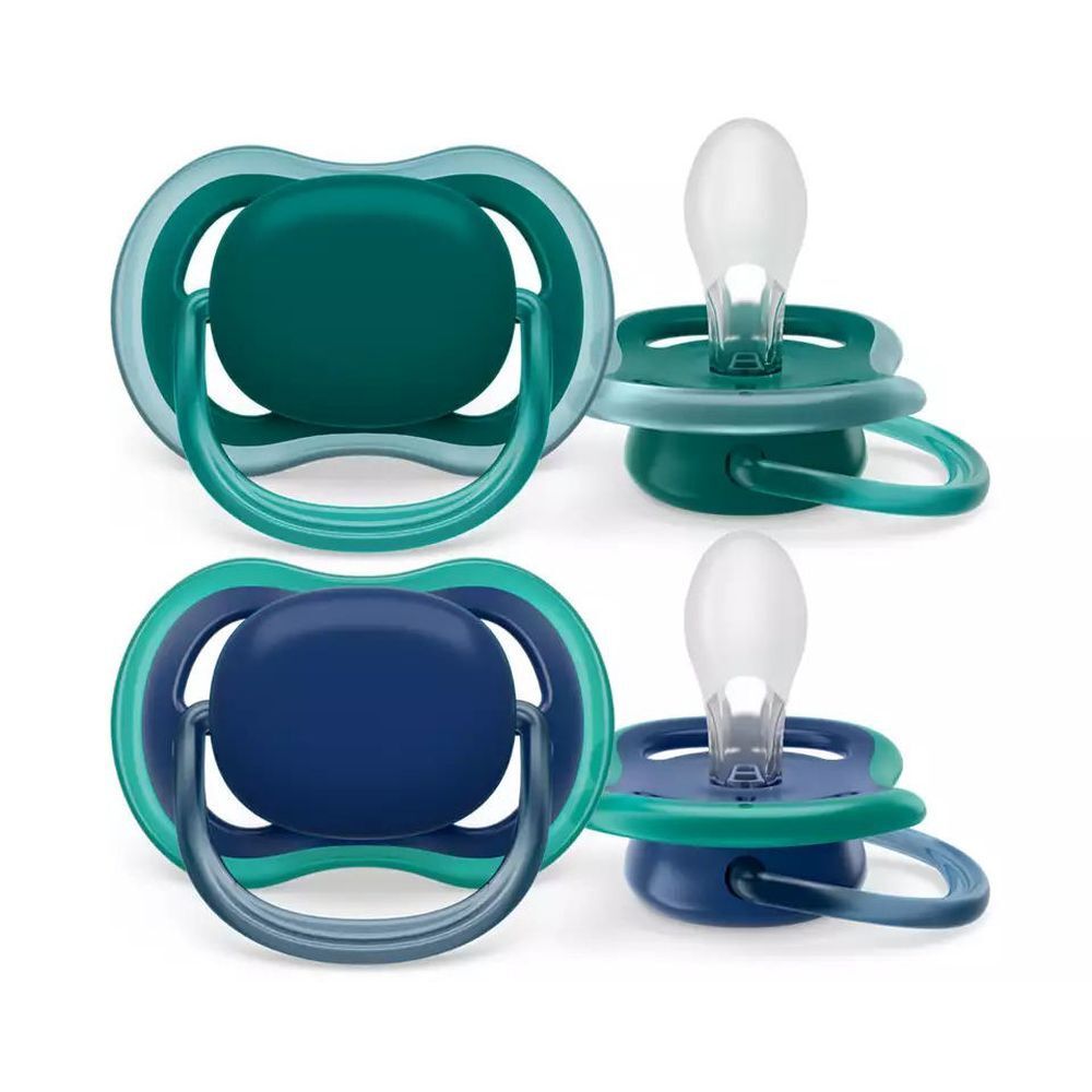 Philips Avent Tétine +6 mois Ultra Air Bleu nuit - Vert