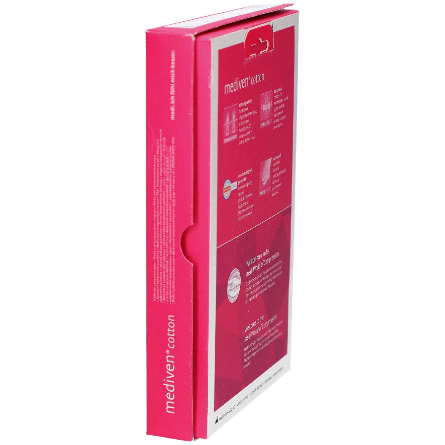 medi mediven cotton Kompressionsstrümpfe mit thermoregulierender bio Baumwolle