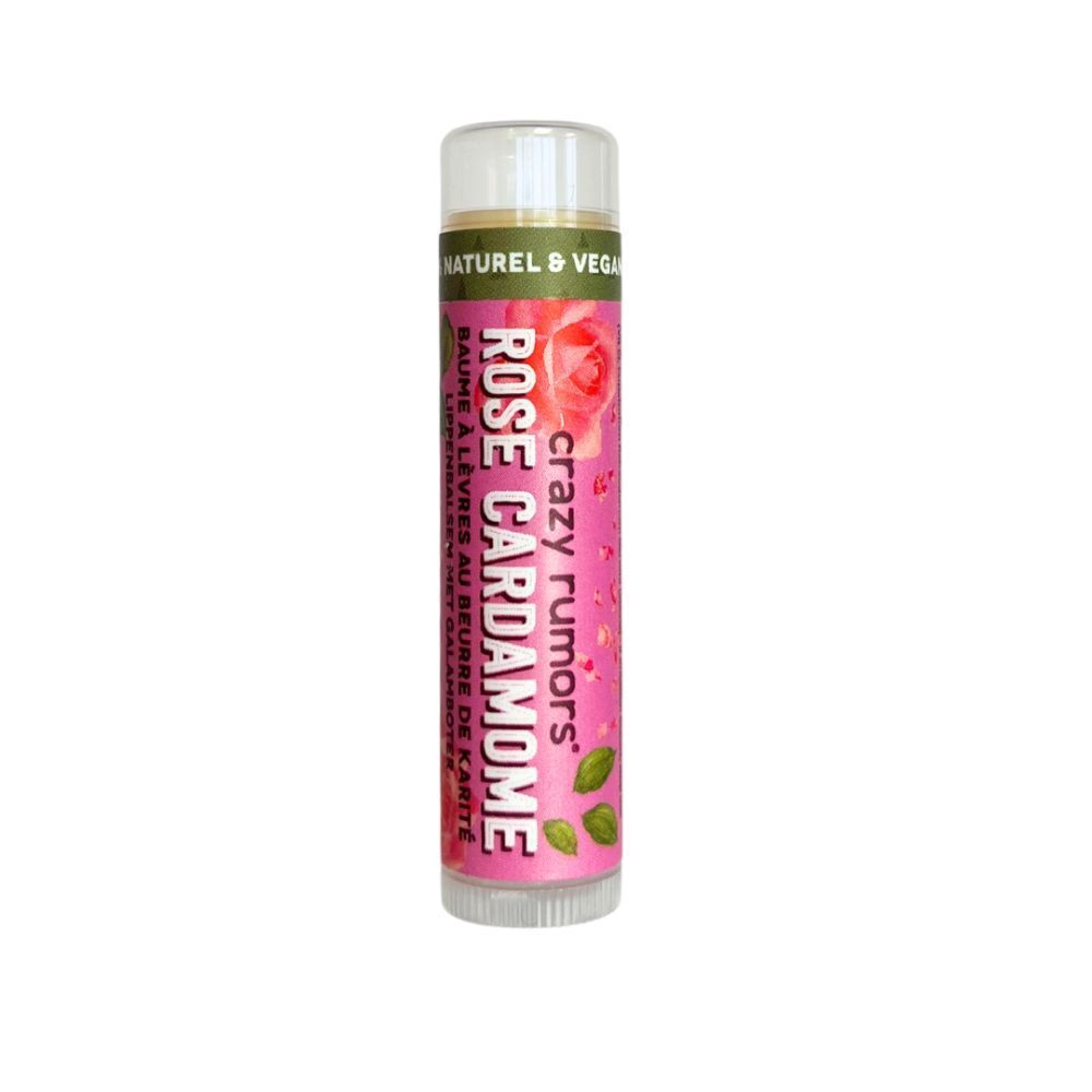 Crazy Rumors® Baume à lèvres Rose Cardamome végan